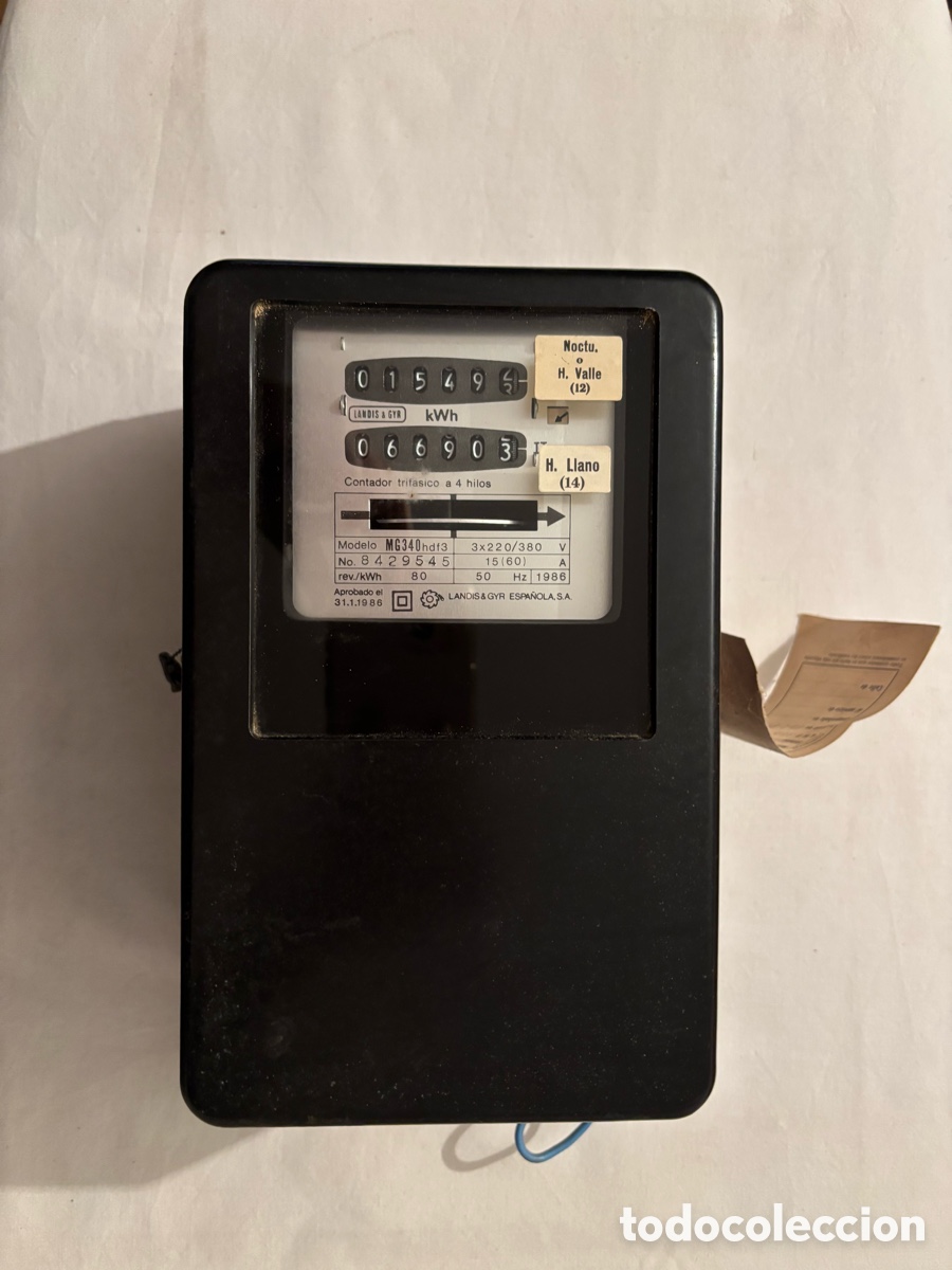 Antiques: Contador trif&aacute;sico 4 hilos LANDIS & GIR