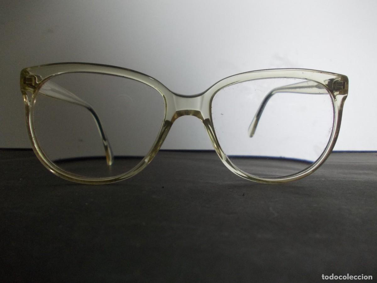 Antig&uuml;edades: Gafas vintage &oacute;ptica OPTICA 2000 montura transparente a&ntilde;os 80 estilo retro unisex colecci&oacute;n moda