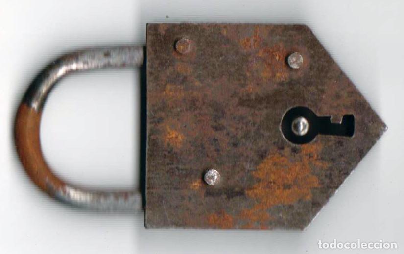 Antig&uuml;edades: ANTIGUO CANDADO A&Ntilde;OS 30 - CERRADO Y SIN LLAVE