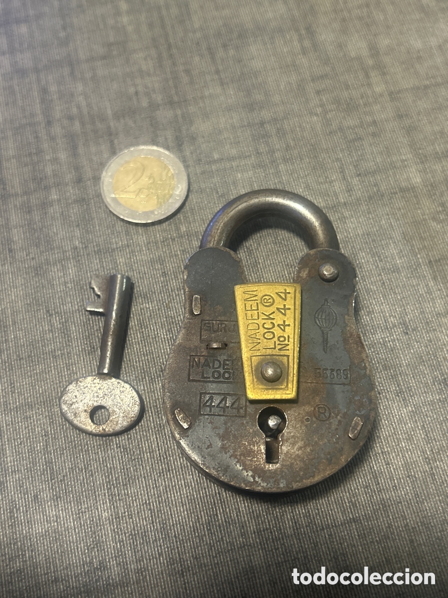 Antiquit&eacute;s: Candado antiguo nadem lock 444