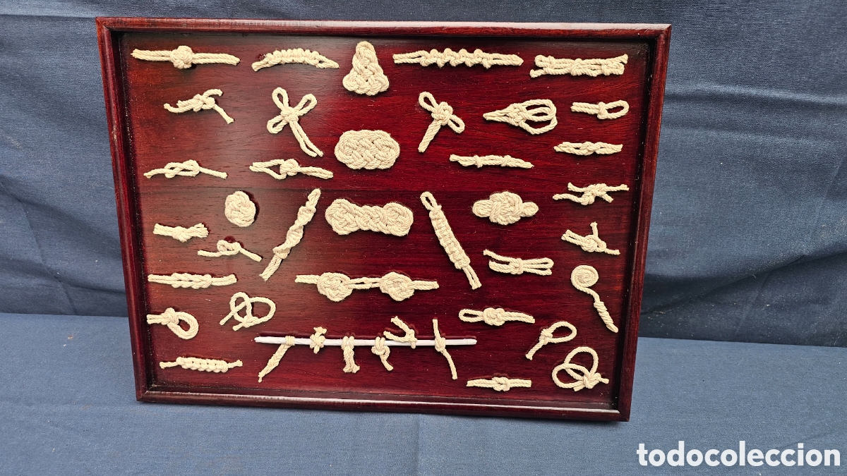 Antig&uuml;edades: Cuadro decoraci&oacute;n de nudos marineros