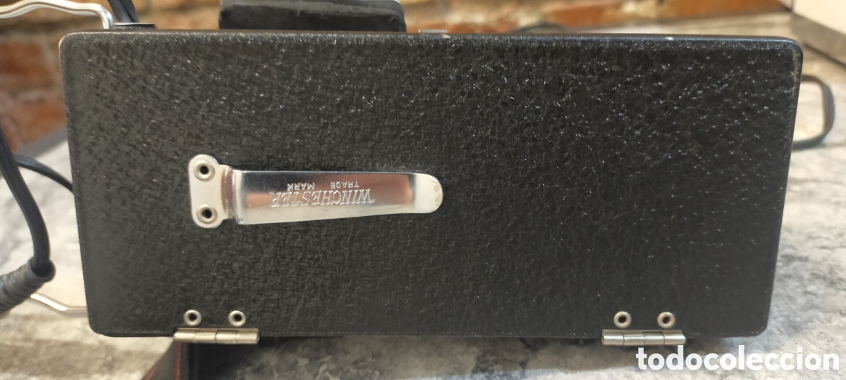 Antig&uuml;edades: Linterna Winchester vintage FUNCIONA con cable y correa - Foto 16