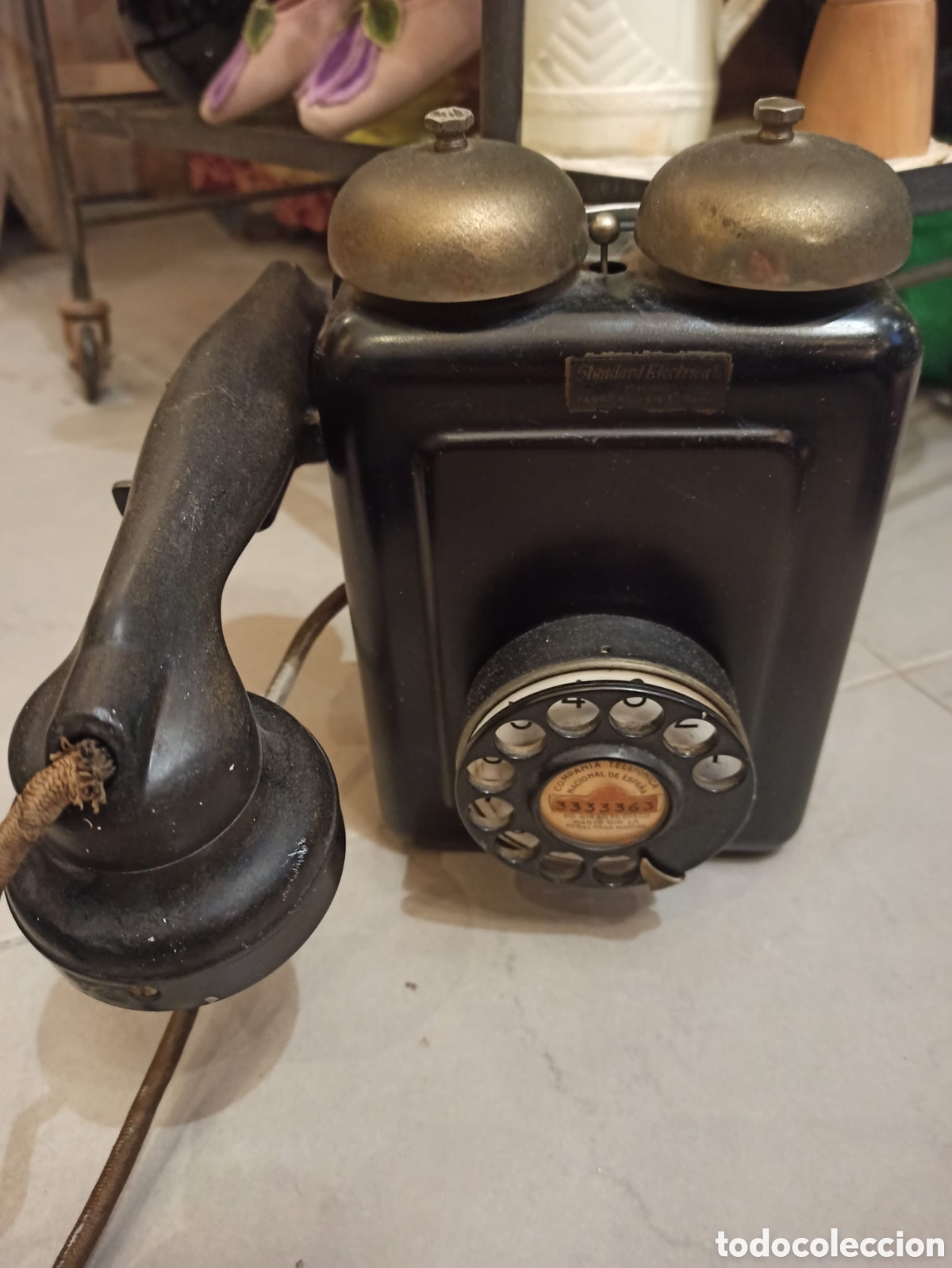 Tel&eacute;fonos: ANTIGUO TEL&Eacute;FONO DE PARED - Foto 3