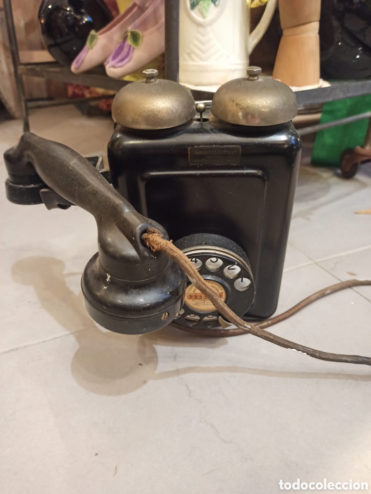 Tel&eacute;fonos: ANTIGUO TEL&Eacute;FONO DE PARED - Foto 1