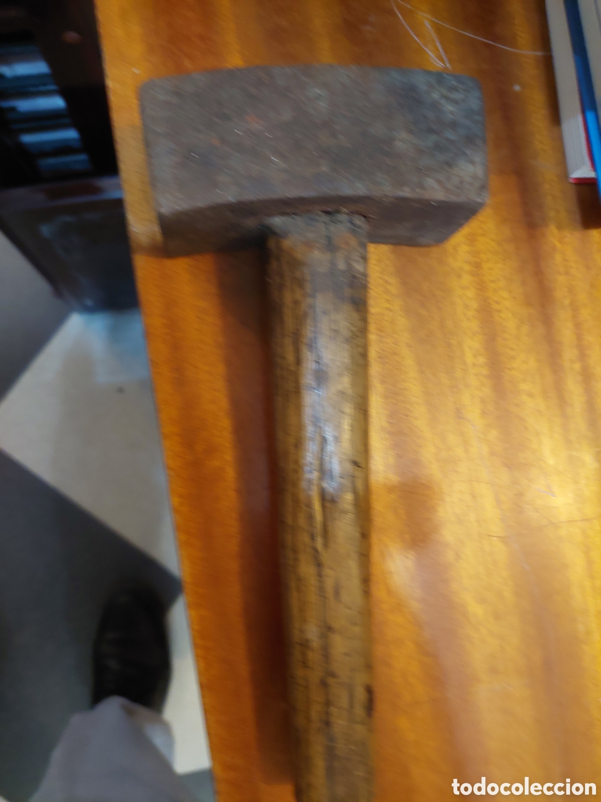 Antig&uuml;edades: ANTIGUO MARTILLO DE TRSBAJAR PIEDRA CANTERO MACIZO PESADO