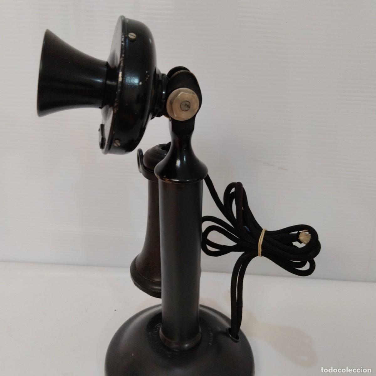 Tel&eacute;fonos: tel&eacute;fono de candelabro Western Electric - Foto 3