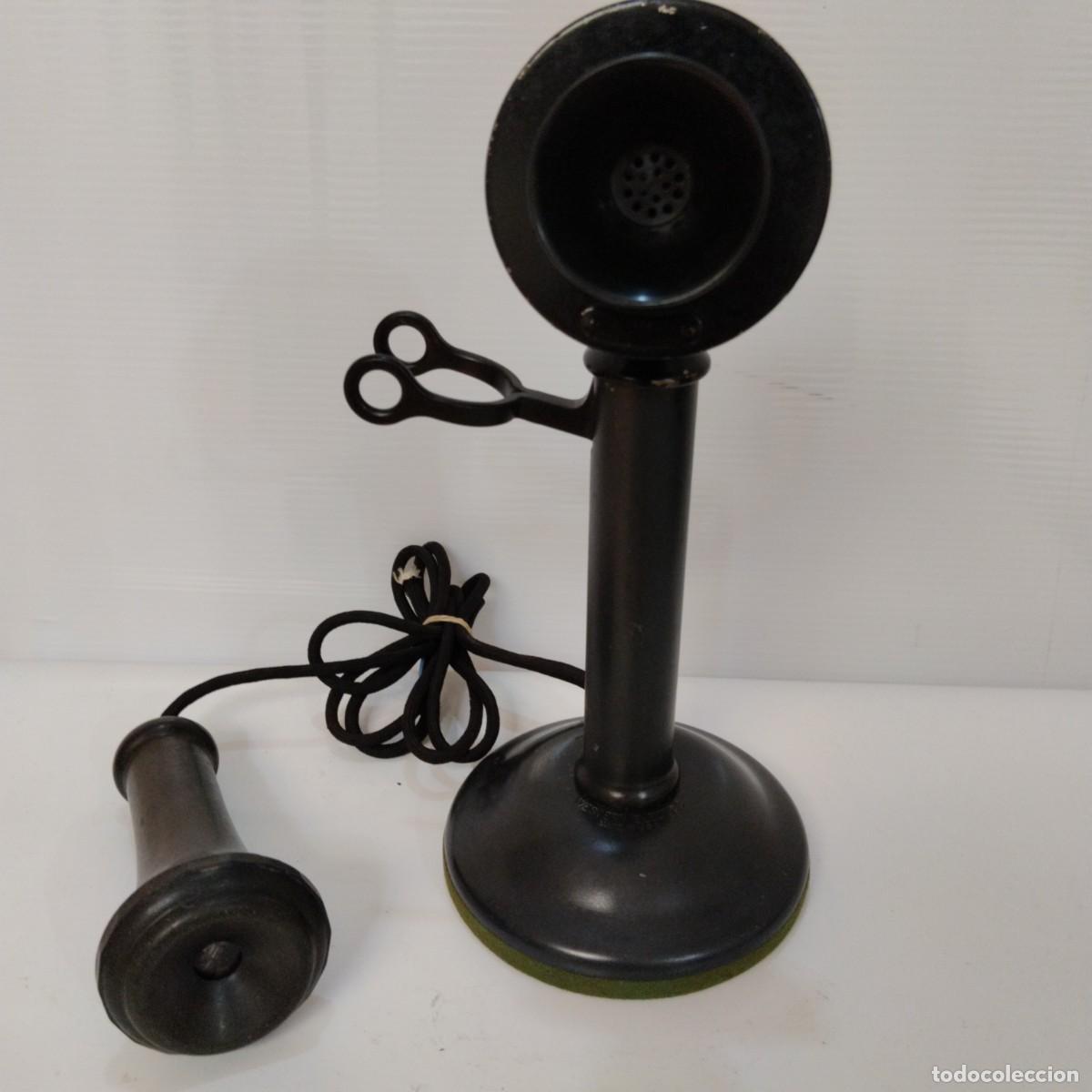 Tel&eacute;fonos: tel&eacute;fono de candelabro Western Electric - Foto 4