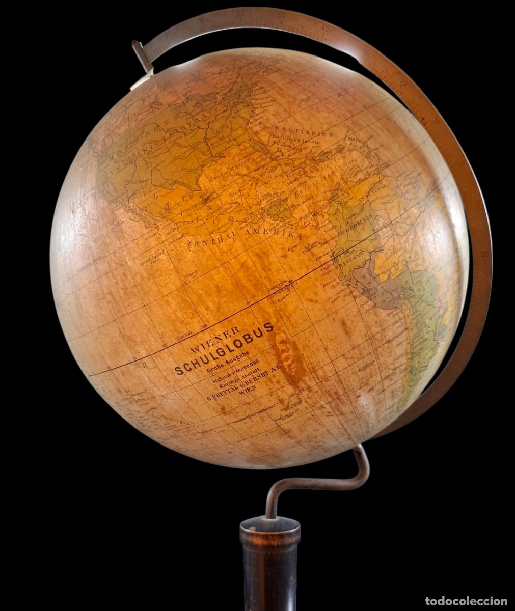 Antig&uuml;edades: Antiguo Globo Terr&aacute;queo de Viena de 62cm - Foto 1