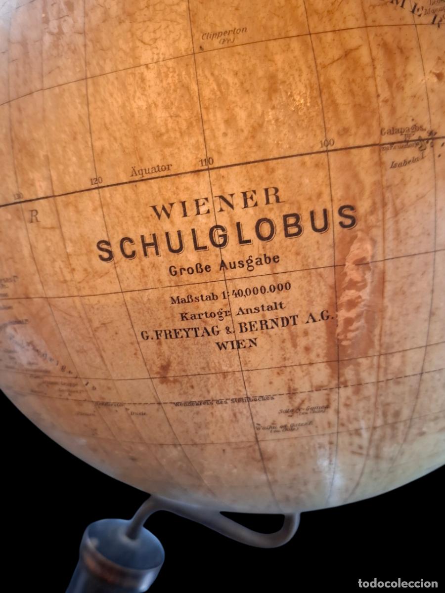 Antig&uuml;edades: Antiguo Globo Terr&aacute;queo de Viena de 62cm - Foto 2