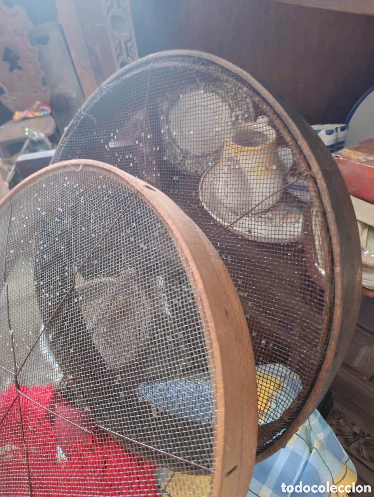 Antig&uuml;edades: Pareja de cribas antiguas. - Foto 2
