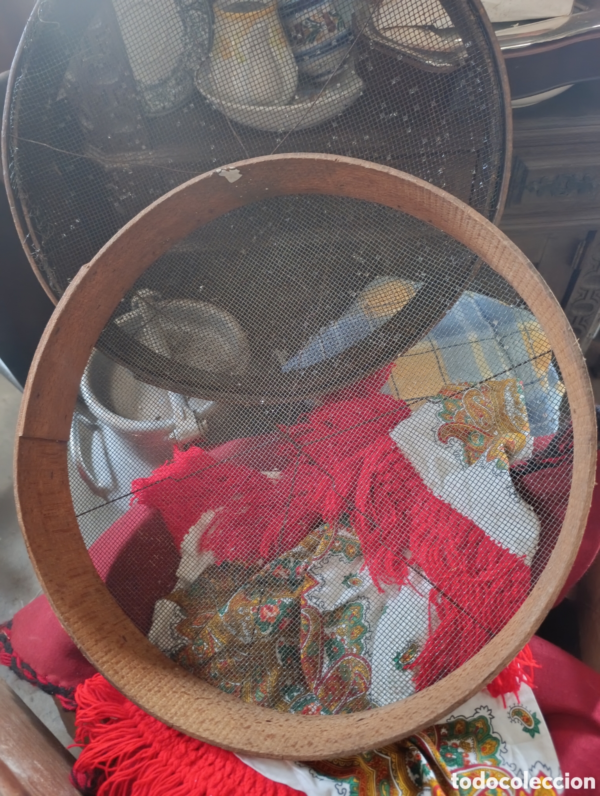 Antig&uuml;edades: Pareja de cribas antiguas. - Foto 4