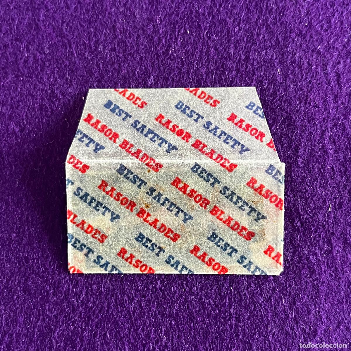 Antig&uuml;edades: FUNDA Y HOJA DE CUCHILLA DE AFEITAR. BEST SAFETY. - Foto 1