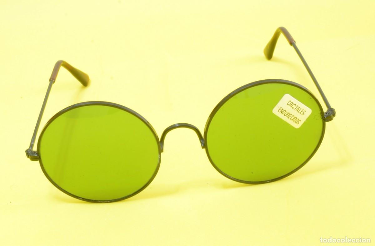 Antig&uuml;edades: GAFAS DE SOL RETRO estilo hippie circulares - Foto 1