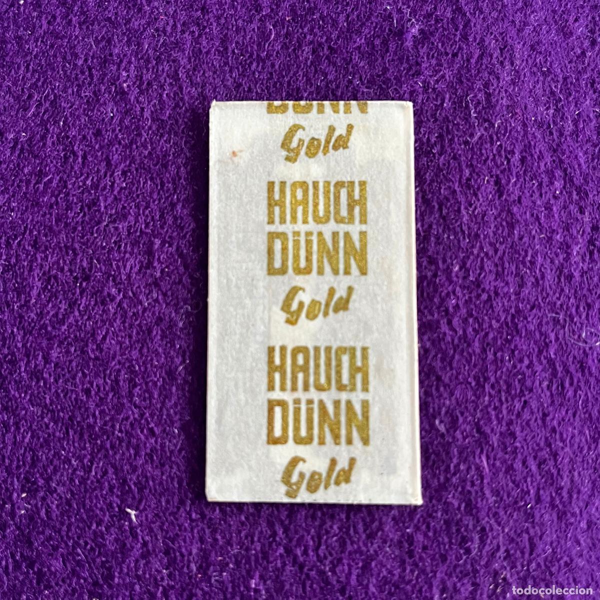 Antig&uuml;edades: FUNDA Y HOJA DE CUCHILLA DE AFEITAR. GOLD HAUNCH DUNN.