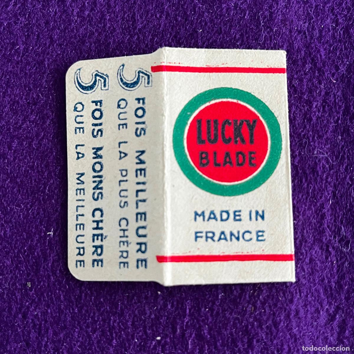 Antig&uuml;edades: FUNDA DE HOJA DE CUCHILLA DE AFEITAR. LUCKY BLADE.