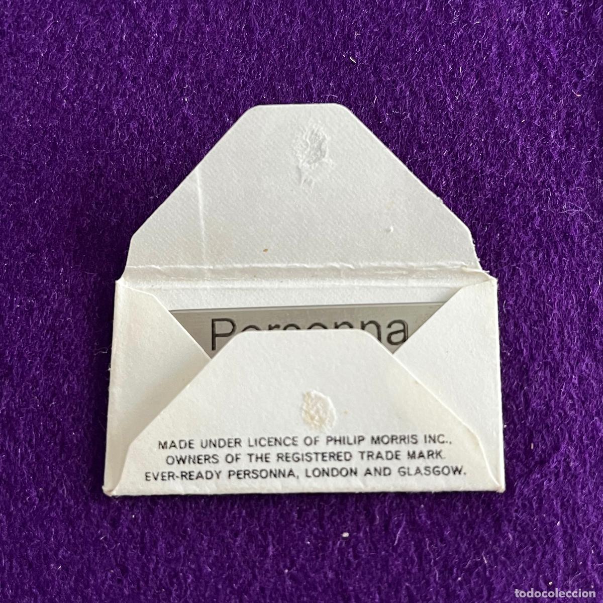 Antig&uuml;edades: FUNDA Y HOJA DE CUCHILLA DE AFEITAR. PERSONNA. - Foto 2