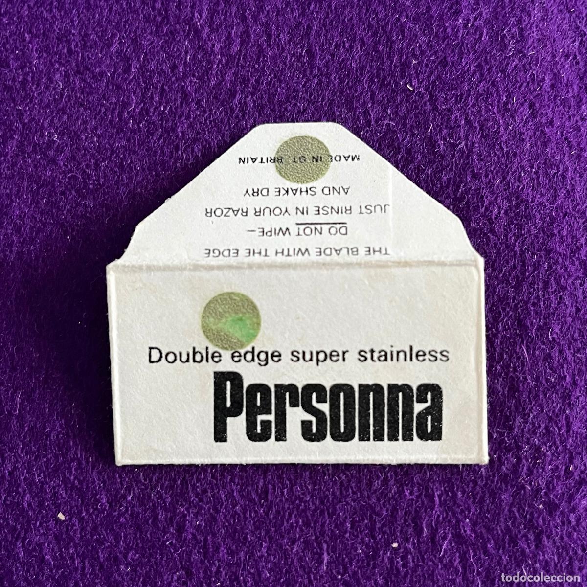 Antig&uuml;edades: FUNDA Y HOJA DE CUCHILLA DE AFEITAR. PERSONNA.