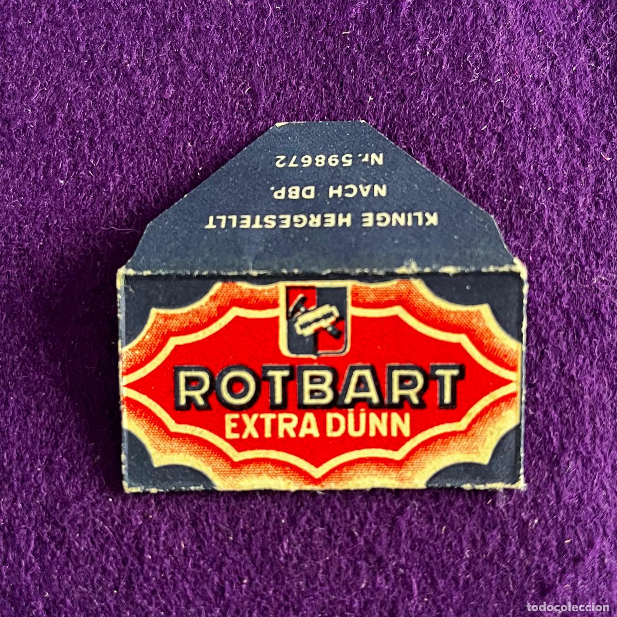 Antig&uuml;edades: FUNDA DE HOJA DE CUCHILLA DE AFEITAR. ROTBART EXTRA DUNN.