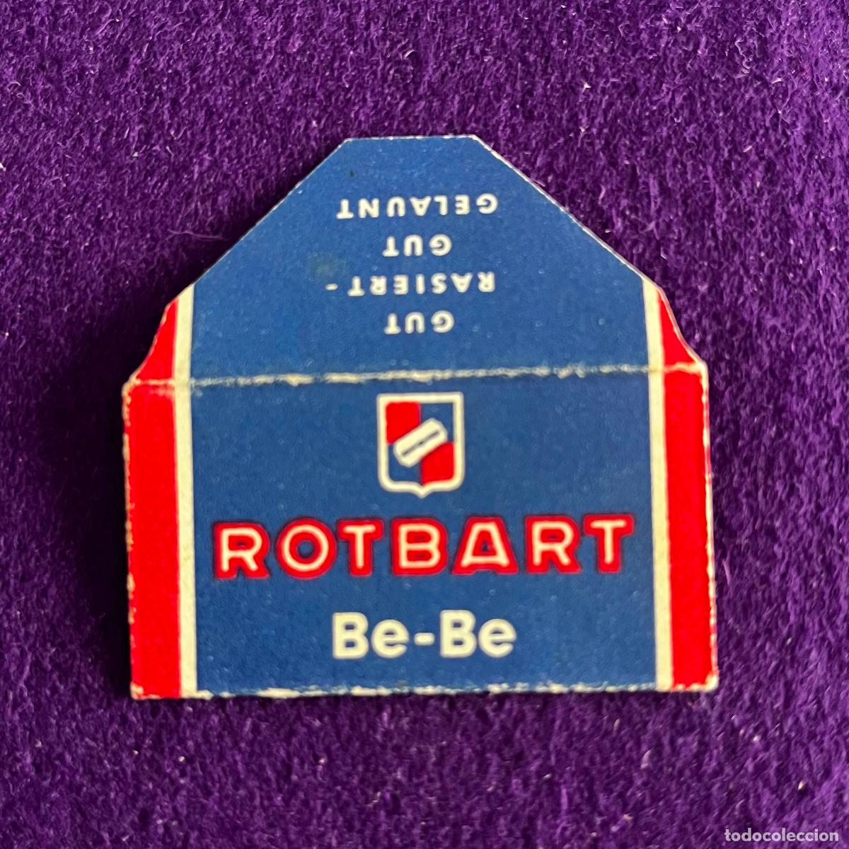 Antig&uuml;edades: FUNDA DE HOJA DE CUCHILLA DE AFEITAR. ROTBART BE BE.