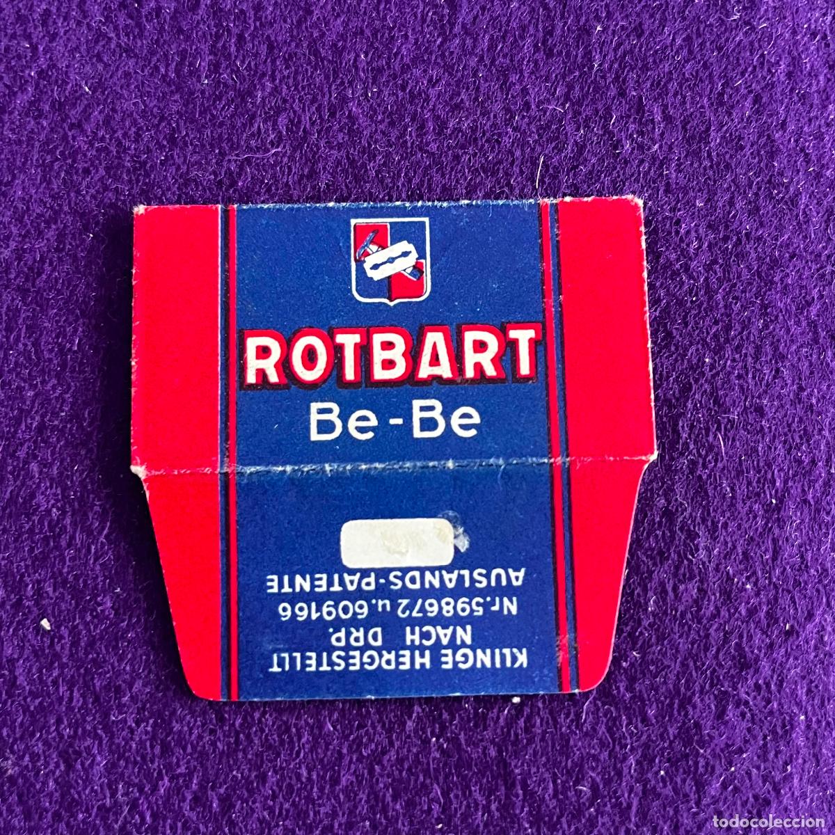 Antig&uuml;edades: FUNDA DE HOJA DE CUCHILLA DE AFEITAR. ROTBART BE BE. - Foto 1