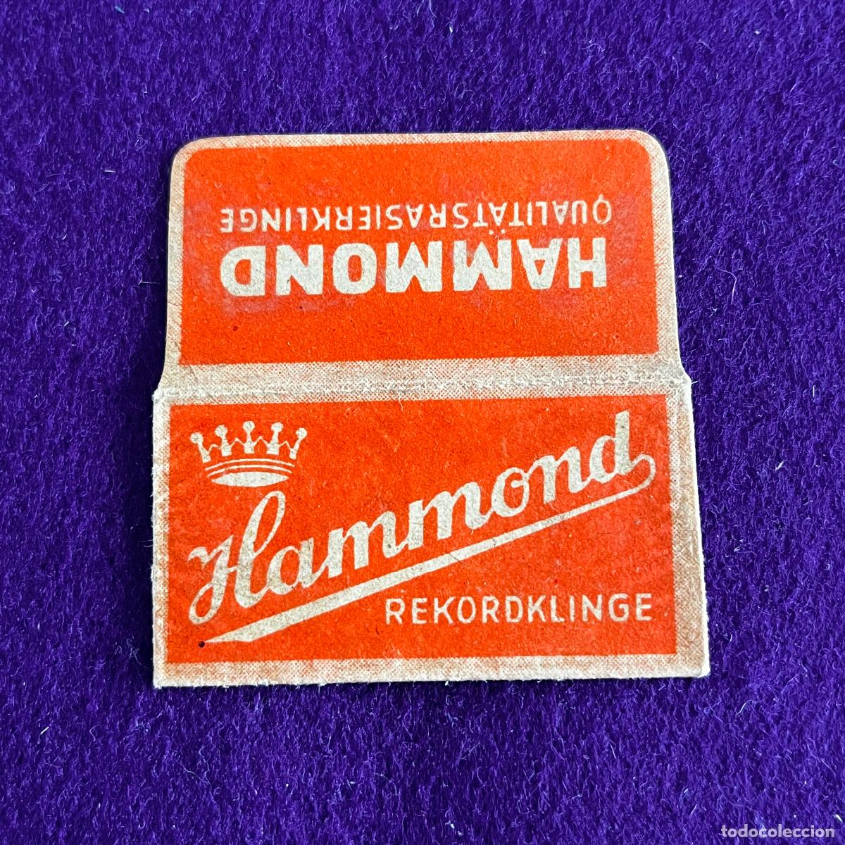 Antig&uuml;edades: FUNDA Y HOJA DE CUCHILLA DE AFEITAR. HAMMOND. - Foto 1