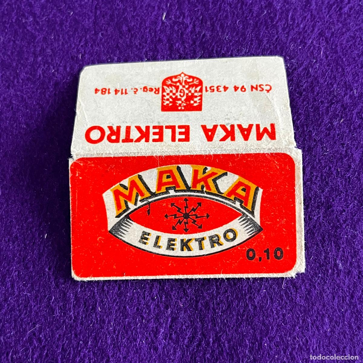 Antig&uuml;edades: FUNDA DE HOJA DE CUCHILLA DE AFEITAR. MAKA.