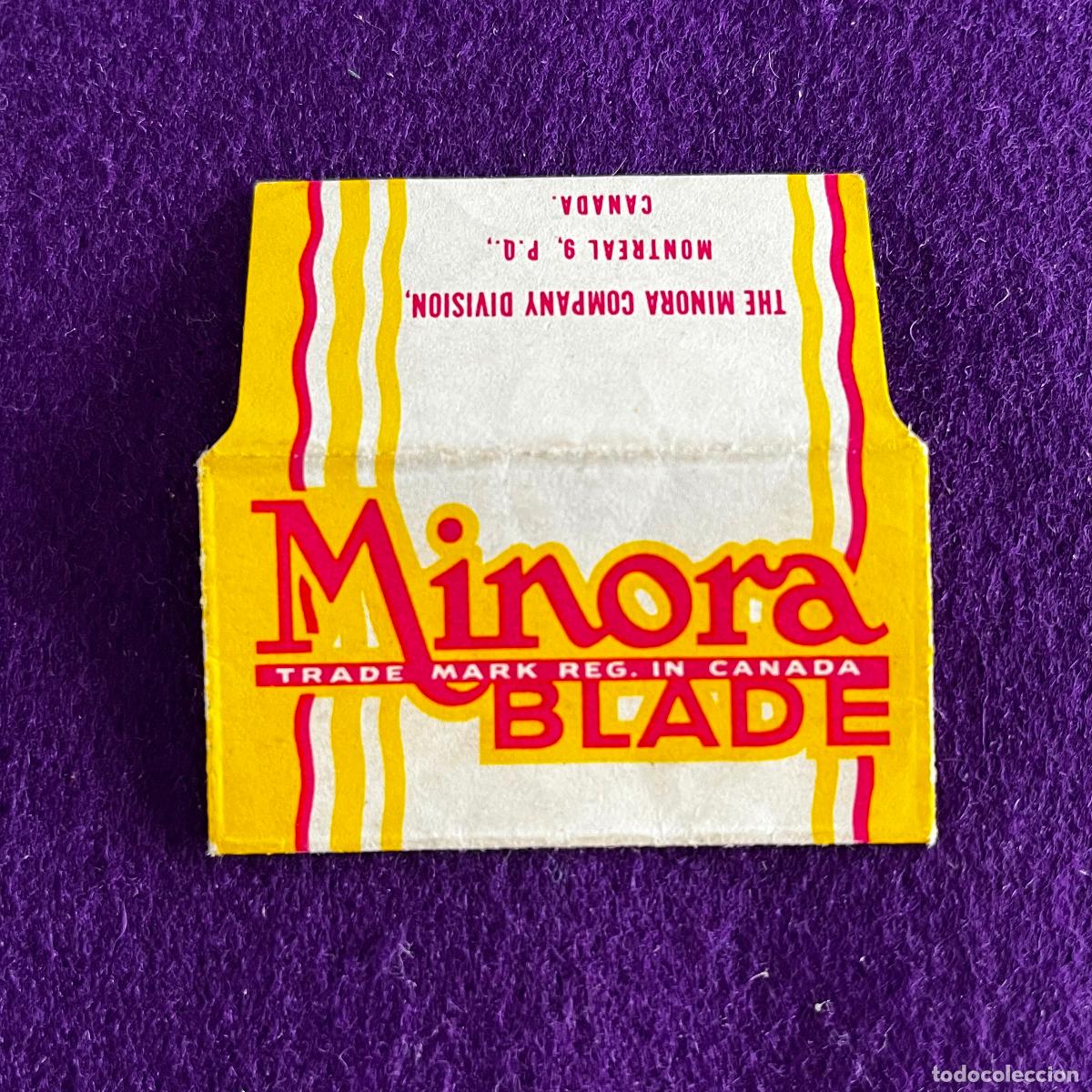 Antig&uuml;edades: FUNDA DE HOJA DE CUCHILLA DE AFEITAR. MINORA BLADE. - Foto 1