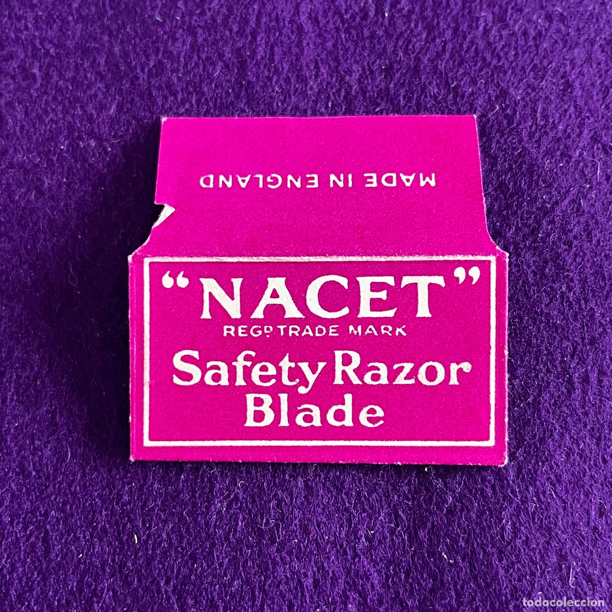 Antig&uuml;edades: FUNDA DE HOJA DE CUCHILLA DE AFEITAR. NACET.