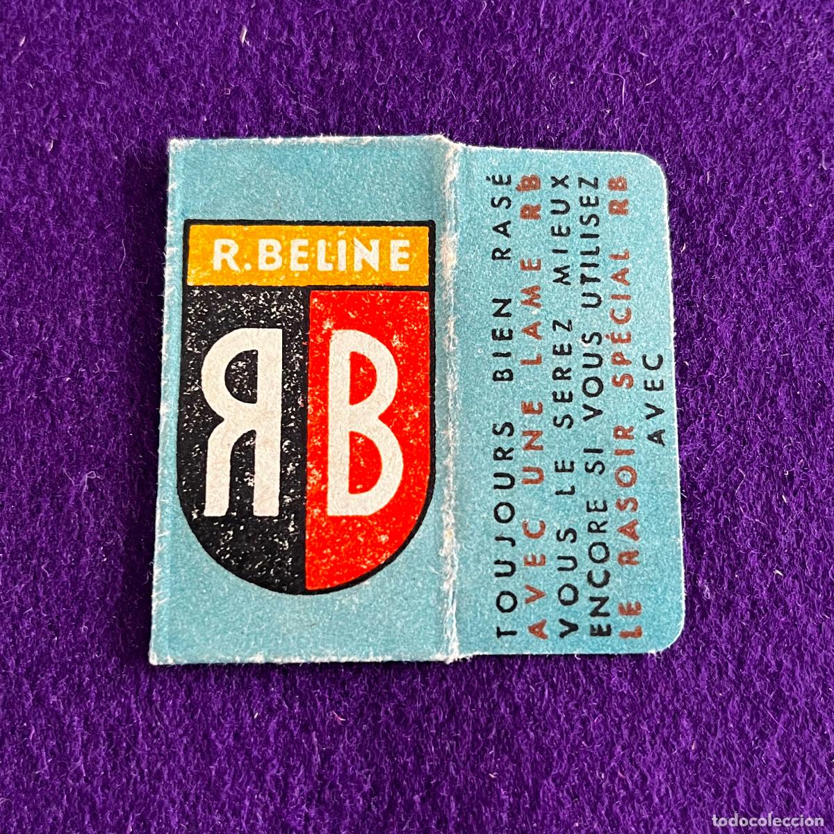 Antig&uuml;edades: FUNDA Y HOJA DE CUCHILLA DE AFEITAR. R BELINE.