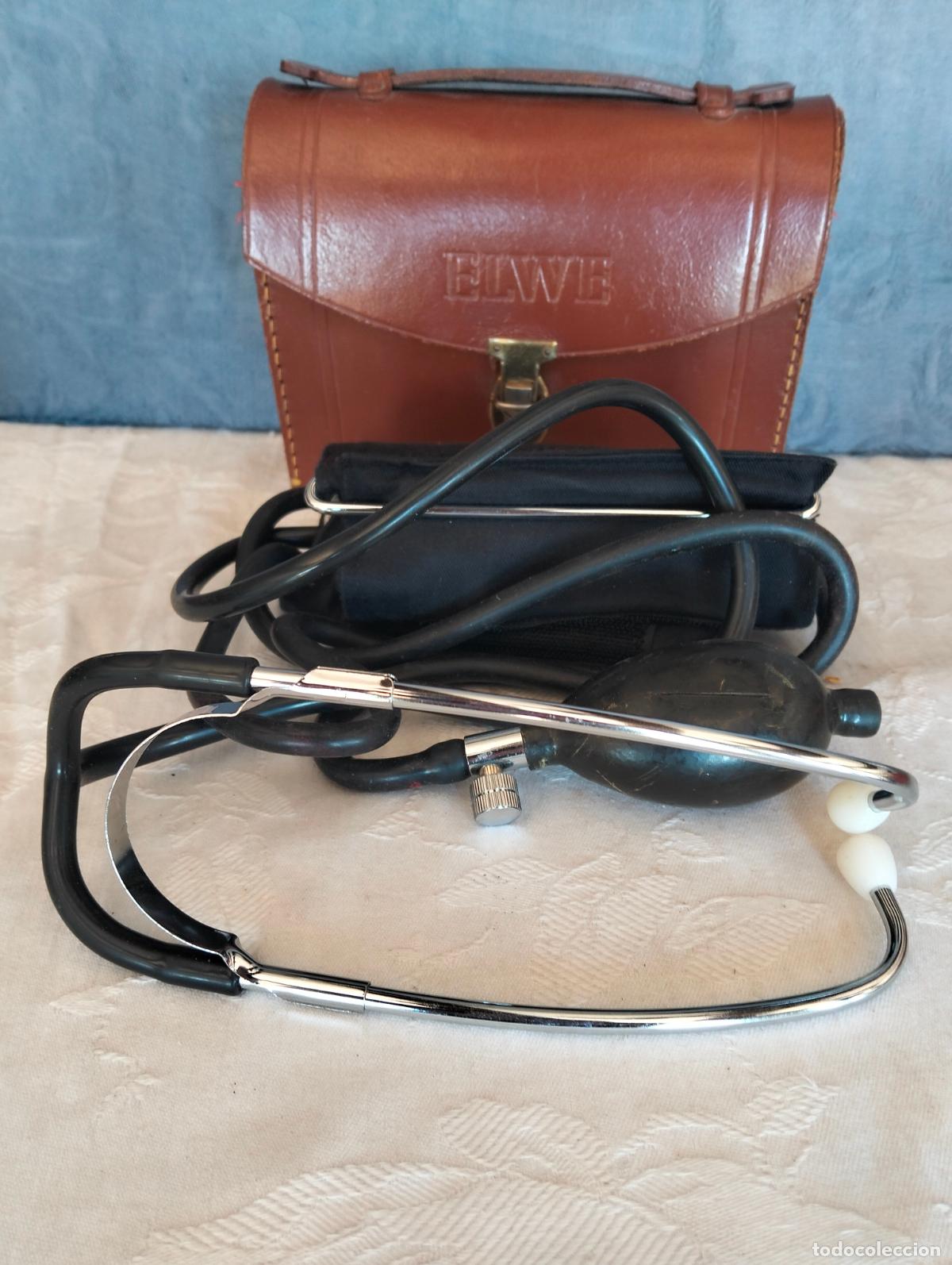 Antiguidades: Elwe Corysan man&oacute;metro antiguo vintage sphygmomanometer Japan m&aacute;quina de tomar la presi&oacute;n funda