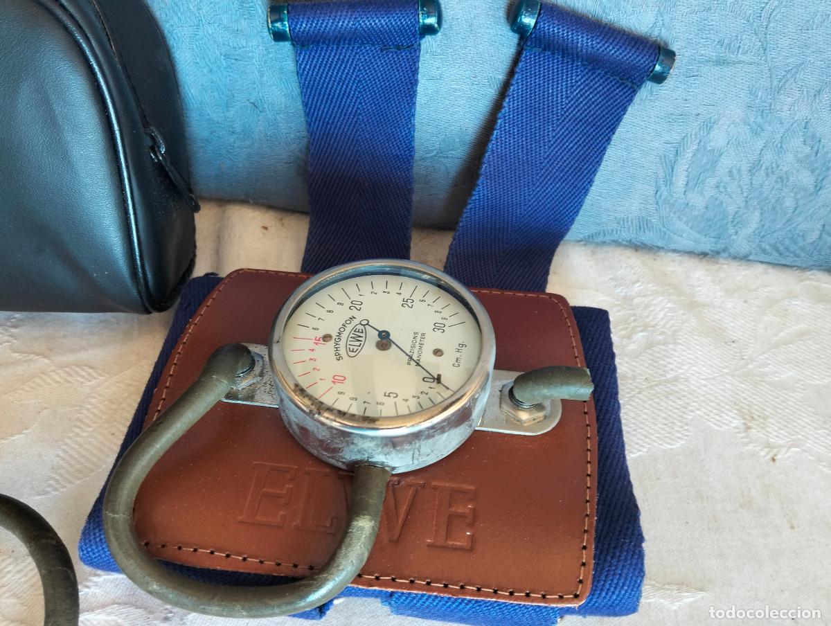 Antiquit&auml;ten: Elwe Corysan man&oacute;metro antiguo vintage sphygmomanometer Japan roto m&aacute;quina de tomar la presi&oacute;n funda