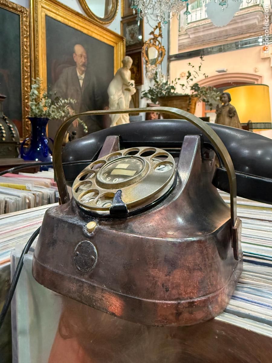 Tel&eacute;fonos: ANTIGUO TELEFONO DE BRONCE Y BAQUELITA - Foto 11
