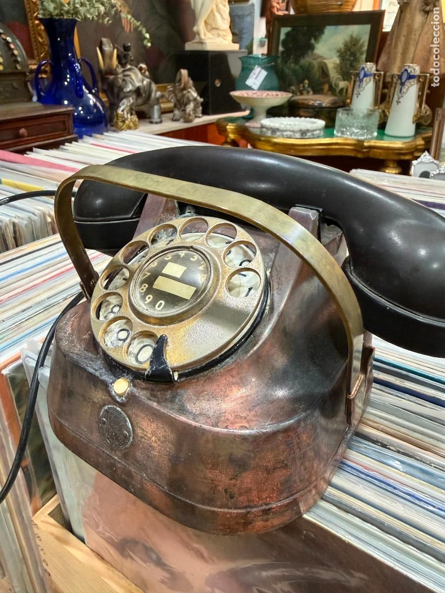 Tel&eacute;fonos: ANTIGUO TELEFONO DE BRONCE Y BAQUELITA - Foto 12