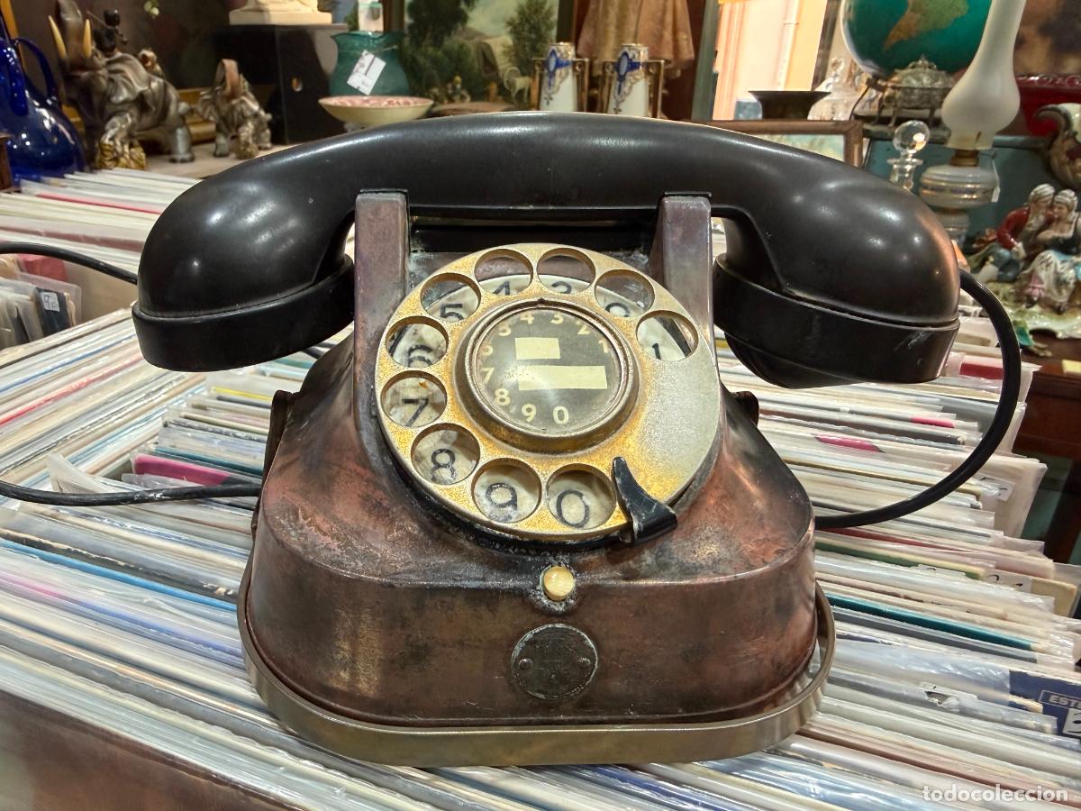 Tel&eacute;fonos: ANTIGUO TELEFONO DE BRONCE Y BAQUELITA - Foto 1