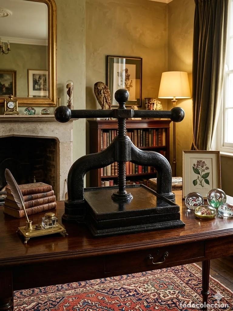 Antiques: Antigua Prensa de Imprenta. Buen estado. Operativa..