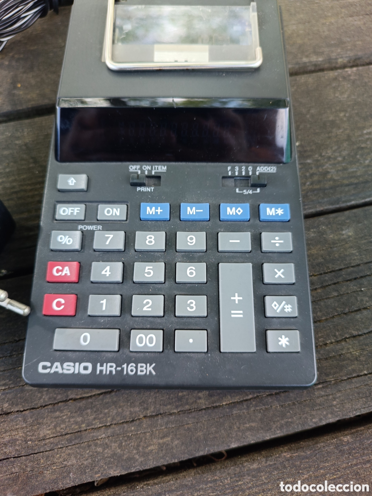 Antig&uuml;edades: Casio HR-16BK Calculadora Vintage. - Foto 2