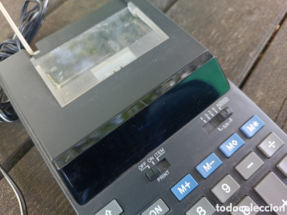 Antig&uuml;edades: Casio HR-16BK Calculadora Vintage. - Foto 4