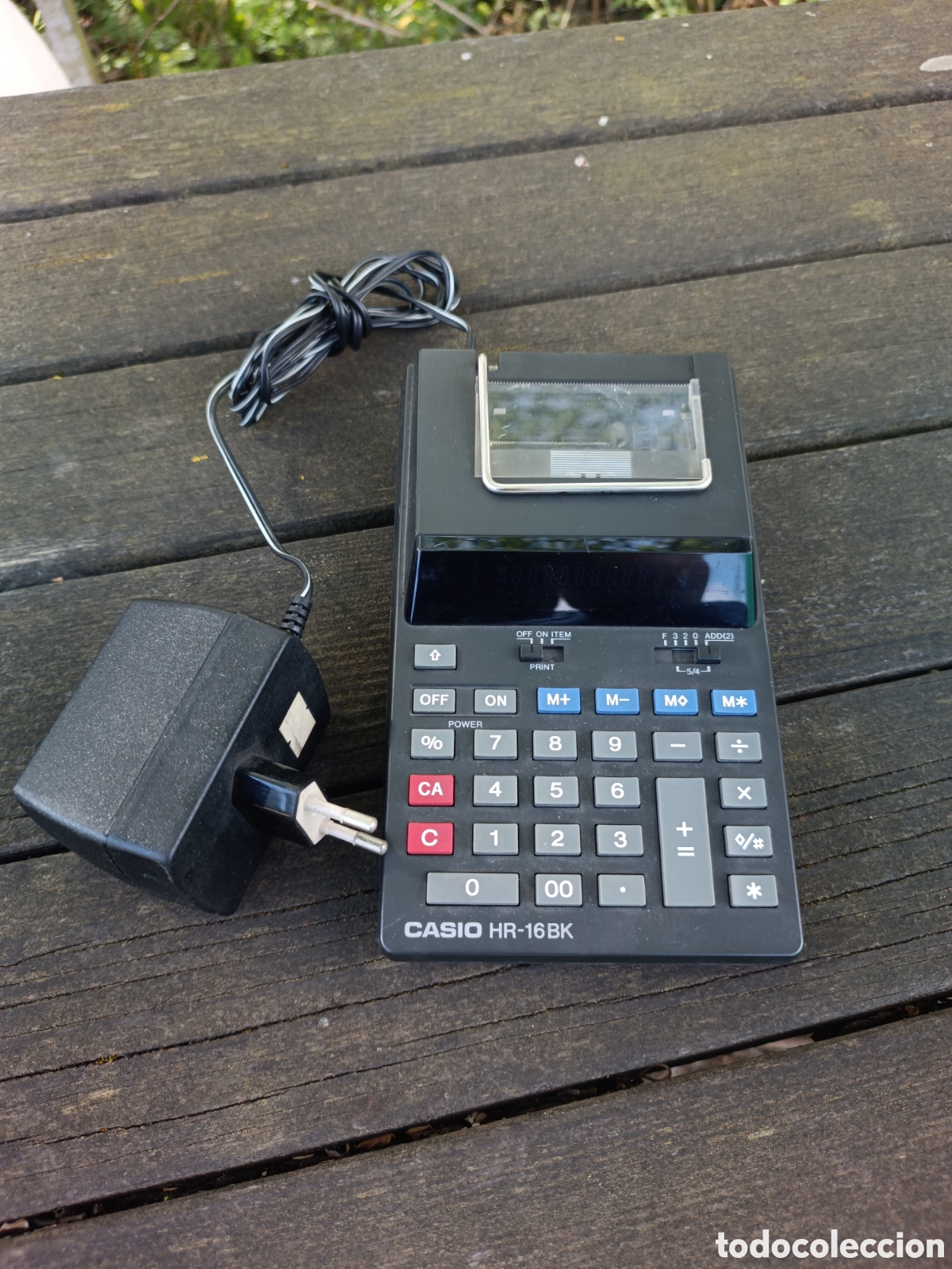 Antig&uuml;edades: Casio HR-16BK Calculadora Vintage. - Foto 1