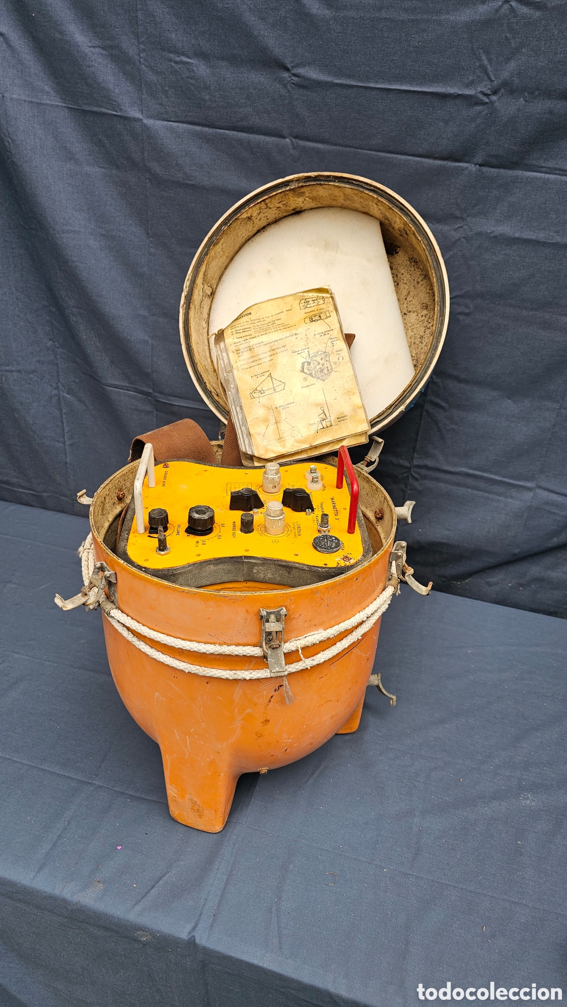 Oggetti Antichi: Antigua radio baliza n&aacute;utica de emergencia