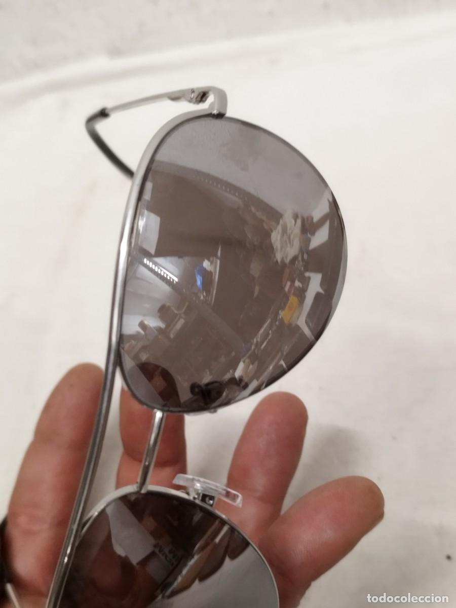 Antig&uuml;edades: Gafas de sol tipo aviador. Plateadas. - Foto 5