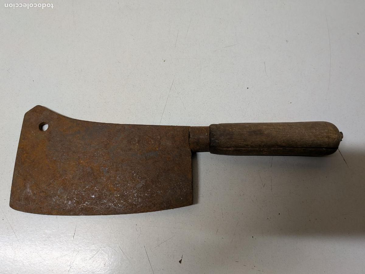 Antig&uuml;edades: ANTIGUO MACHETE DE CARNICERO - Foto 1