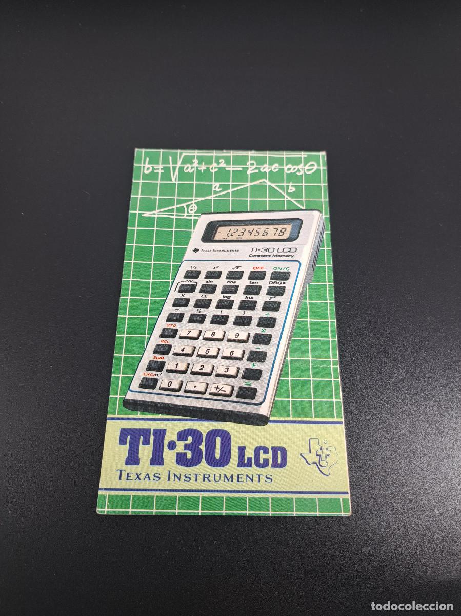 Antig&uuml;edades: Calculadora Texas Instruments TI-30 LCD de colecci&oacute;n - Foto 6