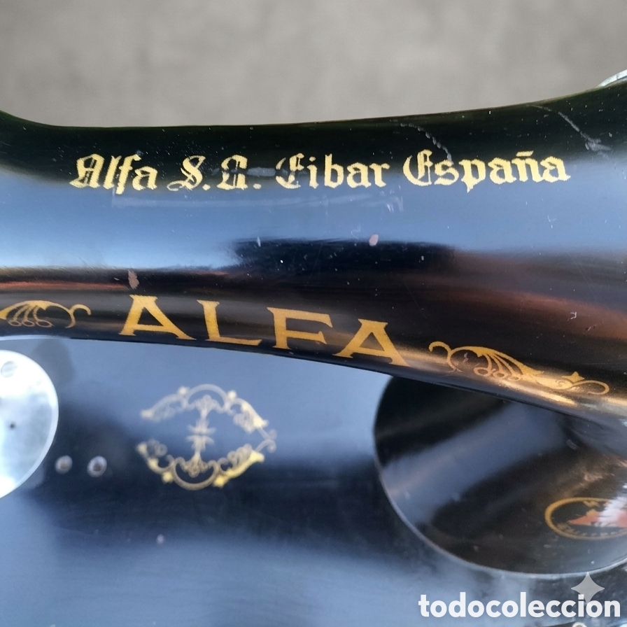 Antig&uuml;edades: MAQUINA DE COSER ALFA S.A. EIBAR - BIEN CONSERVADA - Foto 6