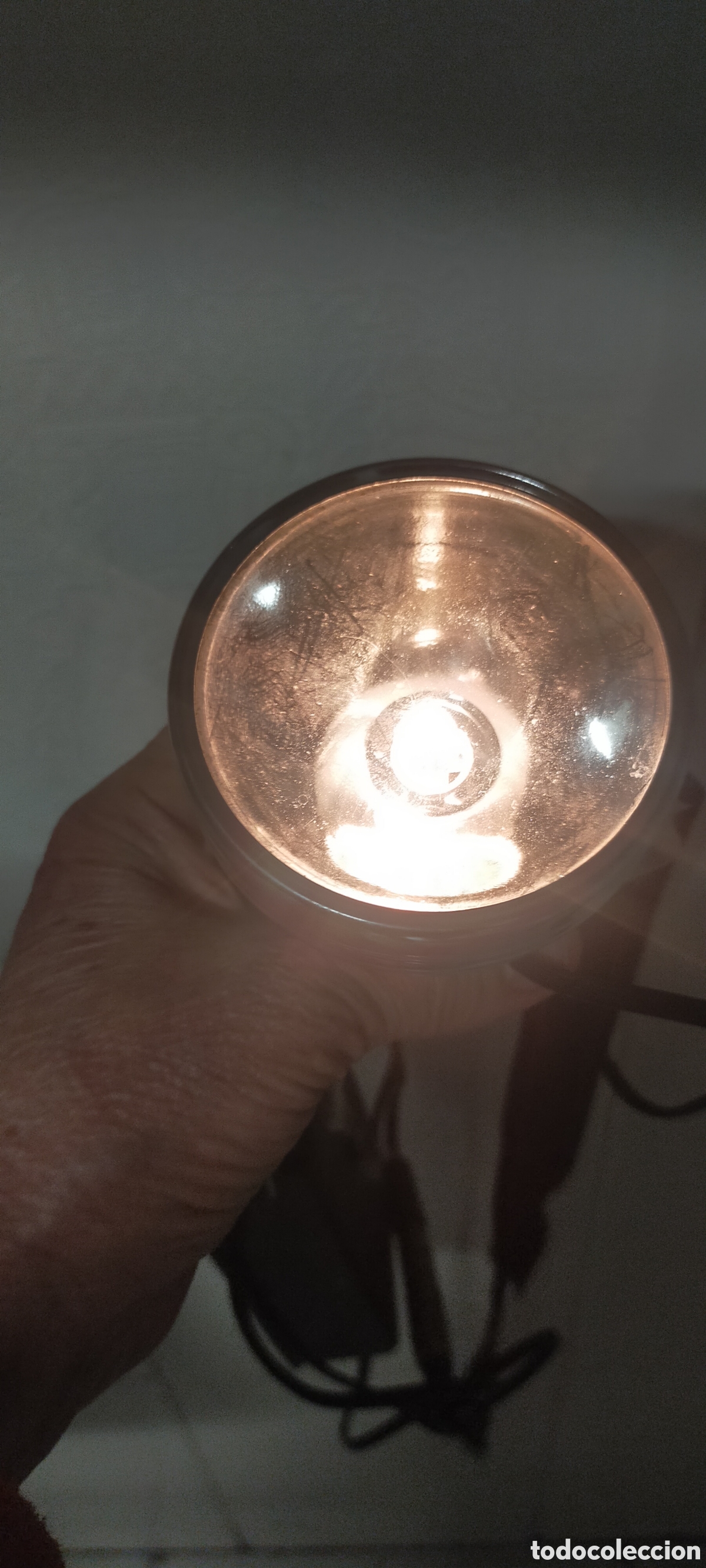 Antig&uuml;edades: Linterna Winchester vintage FUNCIONA con cable y correa - Foto 20