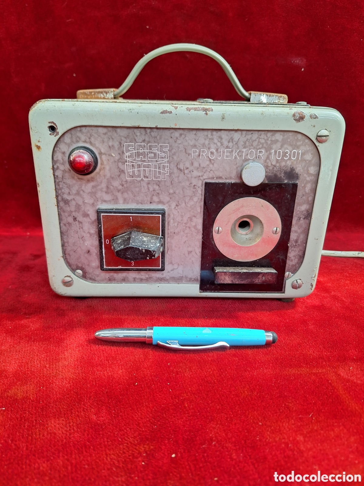 Antig&uuml;edades: Antiguo proyector de diapositivas Sass Wolf.Projektor 10301!