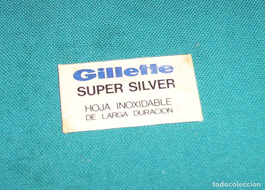 Antig&uuml;edades: GILLETTE SUPER SILVER - HOJA INOXIDABLE DE LARGA DURACI&Oacute;N - Foto 1