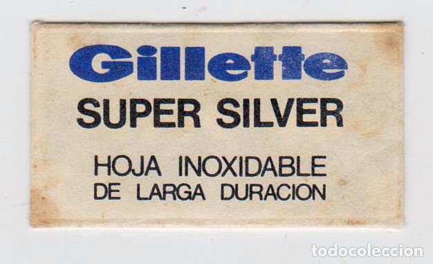 Antig&uuml;edades: GILLETTE SUPER SILVER - HOJA INOXIDABLE DE LARGA DURACI&Oacute;N - Foto 2