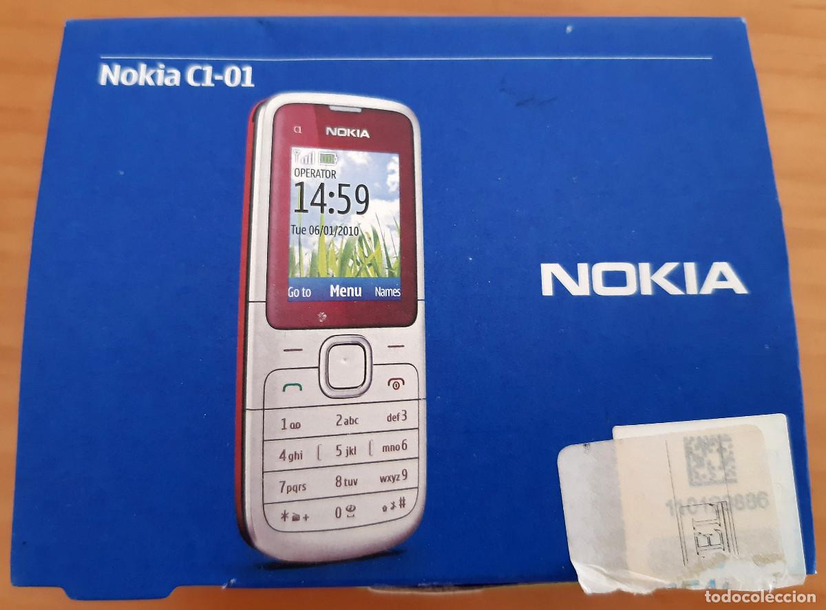 Phones: CAJA DE NOKIA C1-01 - CON FOLLETO DE INSTRUCCIONES - PERFECTO ESTADO