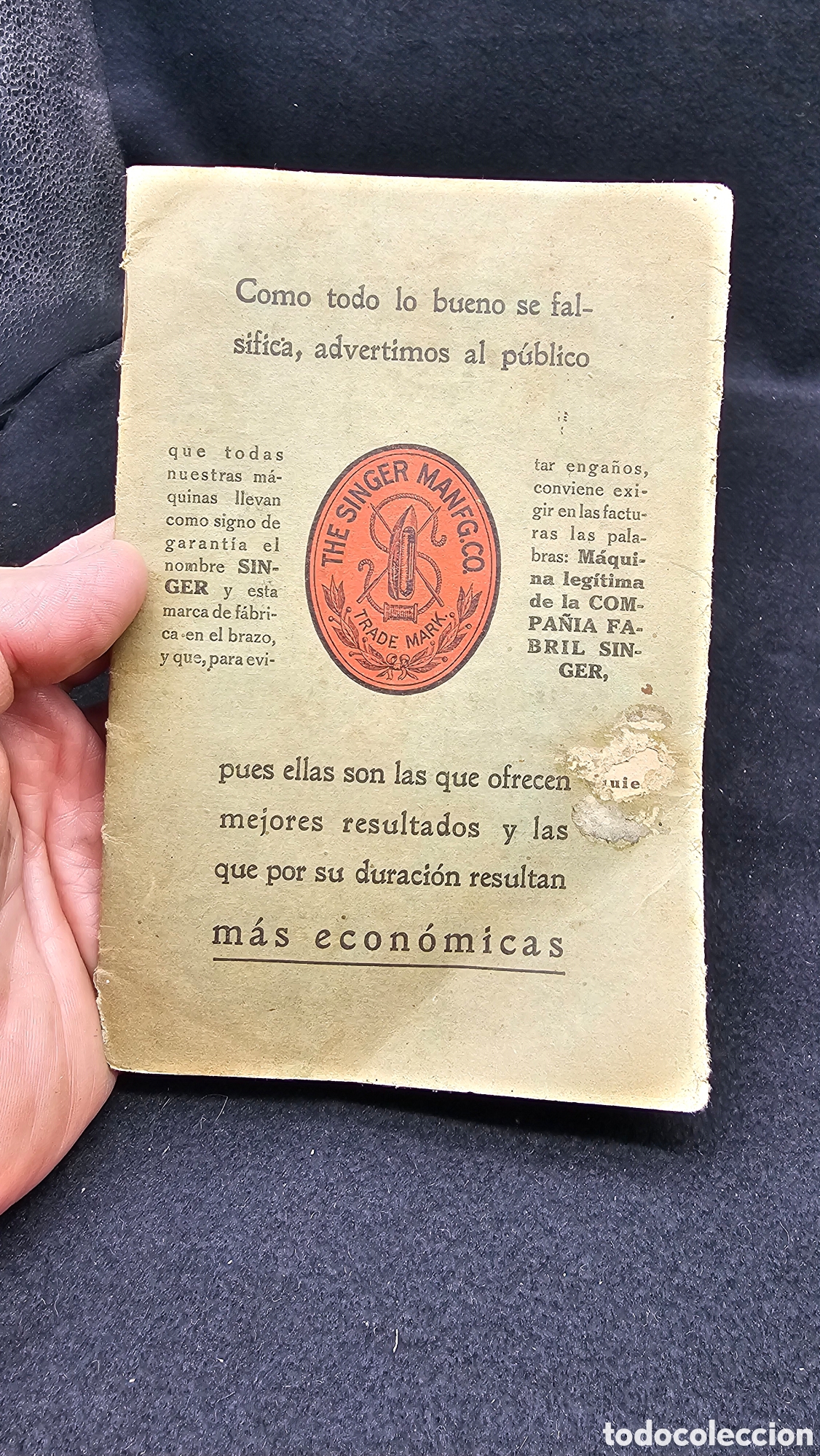 Antig&uuml;edades: Cat&aacute;logo de maquinas de coser singer 1921