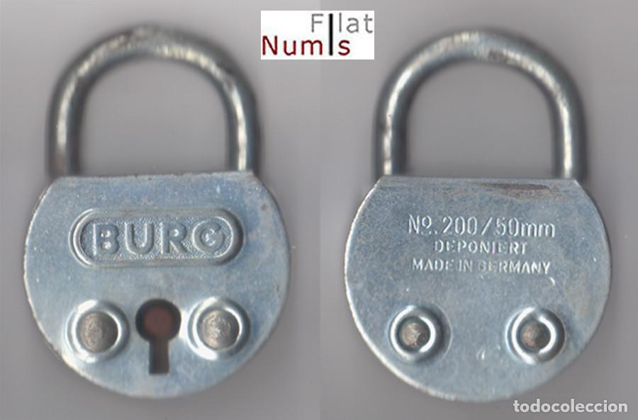 Antig&uuml;edades: CANDADO ANTIGUO - BURG - ALEMANIA